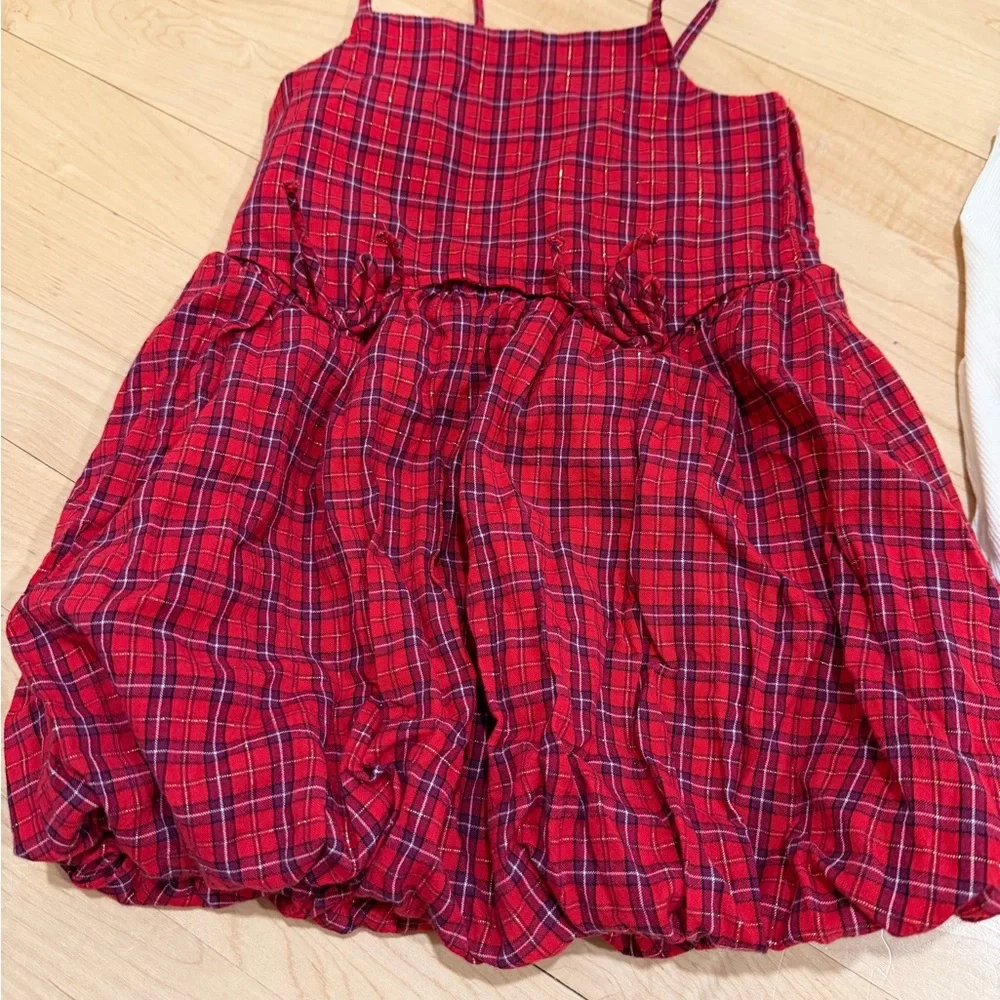 Old Navy Red Plaid Kids Dress
